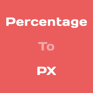 Percentage to PX Converter